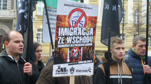 Польские радикалы провели митинг против заробитчан из Украины