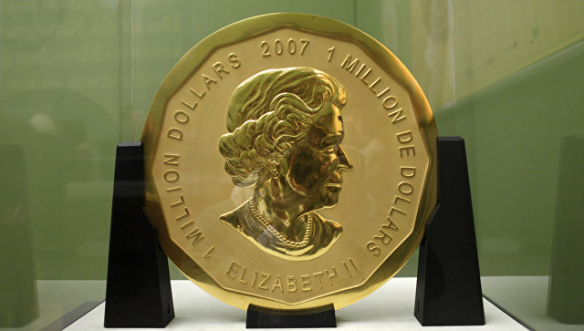 В музее Берлина «проворонили» 100 килограммовую золотую монету номиналом в миллион долларов