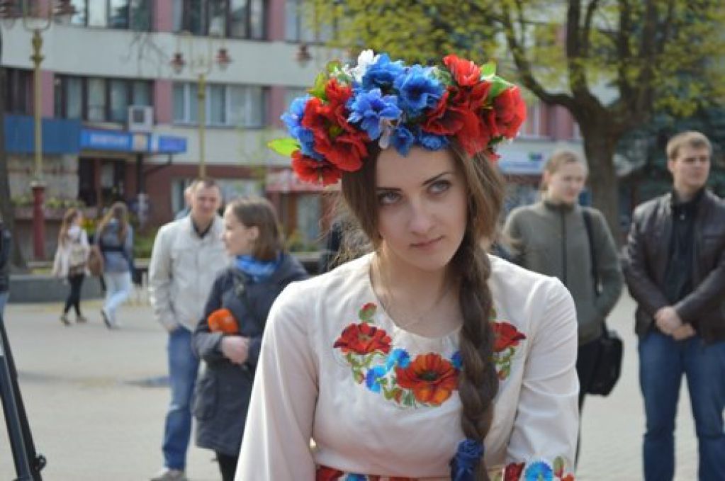 В Івано-Франківську Путіна поставили на коліна
