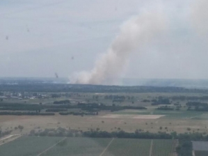 В Херсонской области авиацию подняли на тушение пожара