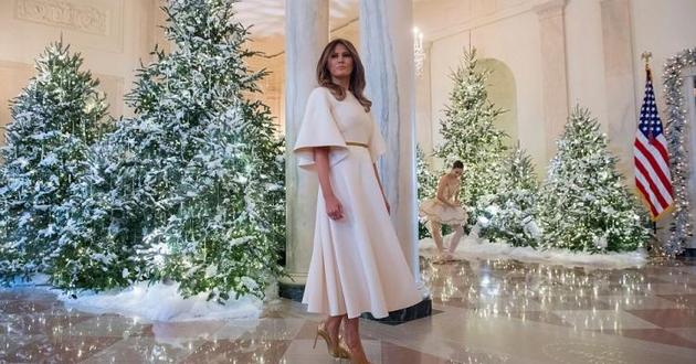 Вот во что превратила Белый дом Мелания Трамп к Рождеству. ФОТО