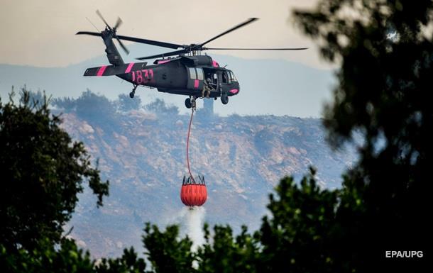 Лесные пожары в Калифорнии вынуждают проводить эвакуацию людей из Санта-Барбары