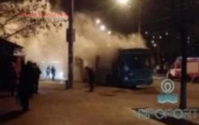 В Одессе взорвался переполненный троллейбус. ВИДЕО