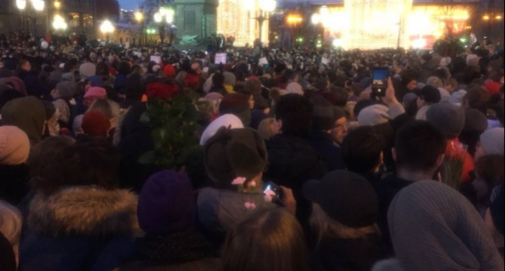 Тысячи россиян в Москве в один голос требовали отставки Путина