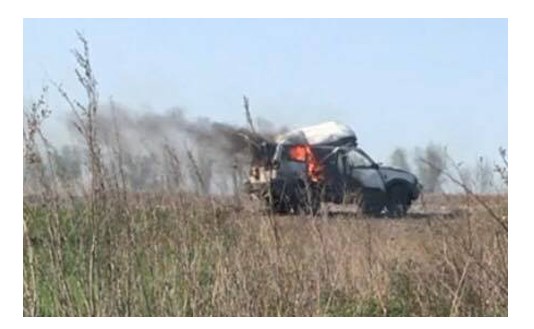 ООС: Боевики подорвали автомобиль с гумпомощью