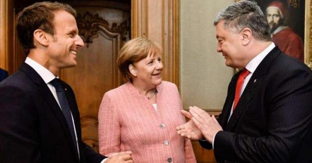Северный поток, миротворцы и Путин: о чем Порошенко говорил с Меркель и Макроном