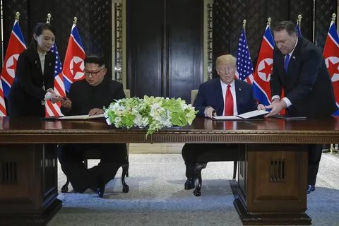 Стало известно о четырех основных пунктах в документе Трампа и Ким Чен Ына 