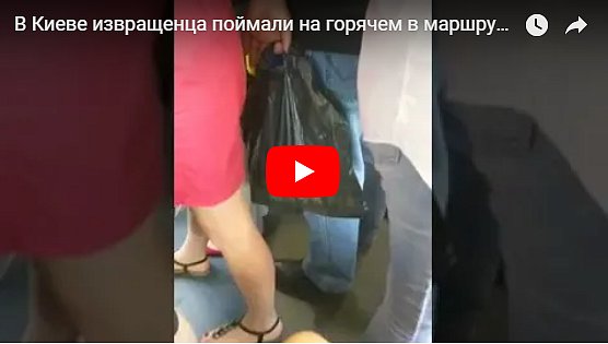 Любитель потрогать: в сети опубликовали видео извращенца в маршрутке