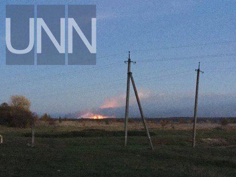 Пожар на военных складах в Ичне: взрывов боеприпасов стало значительно меньше