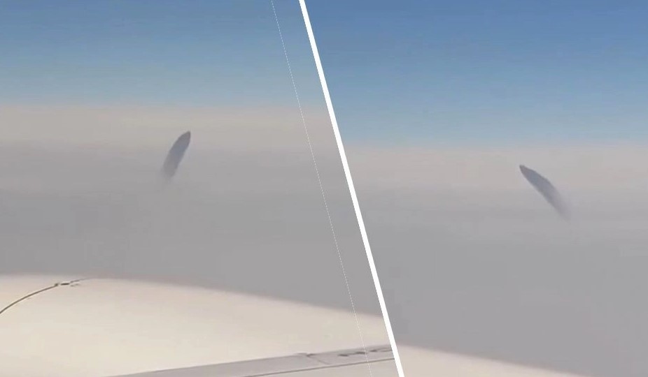 Крейсер Кузя: пассажиры авиалайнера сняли НЛО на видео