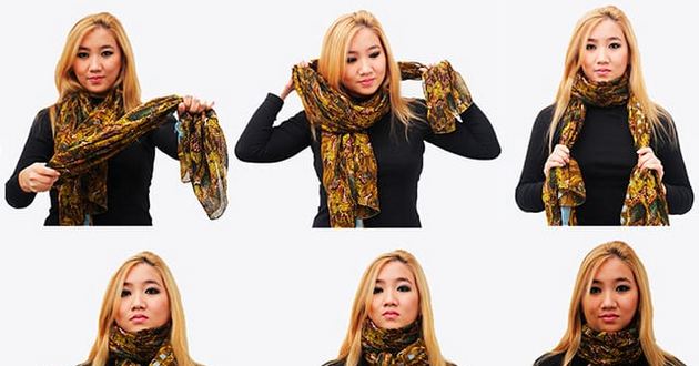Как носить шарфы красиво: советы китаянок. ВИДЕО