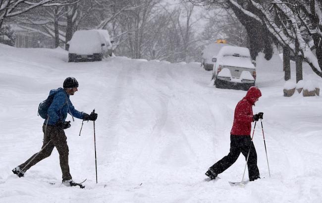 В США снегопад  оставил без света 380 тыс. домов