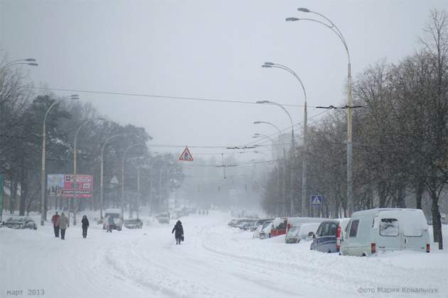 Синоптики рассказали, куда идет снежная буря в Украине