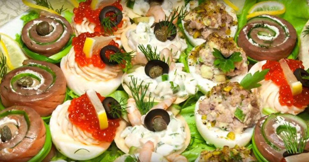 Легкие в приготовлении закуски на Новый год