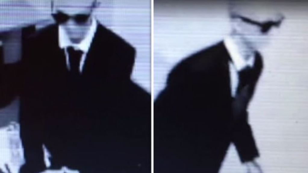 В офис британской компании явился Человек в черном. ВИДЕО