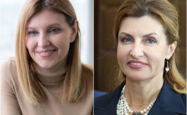 Зеленская и Порошенко проголосовали: что хотели сказать нарядами жены кандидатов