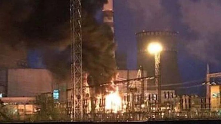 Пожар на Ривненской АЭС: появилось первое видео