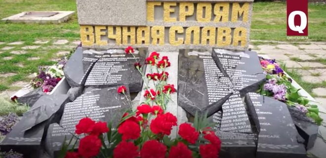 В оккупированном Крыму осквернили памятник погибшим крымским татарам