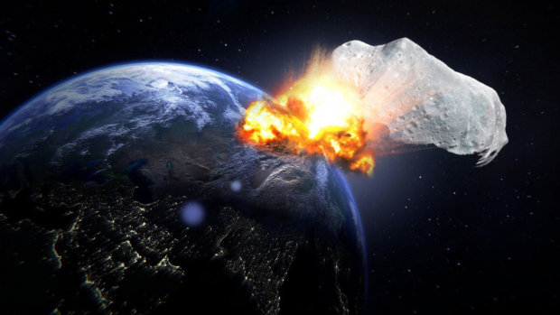 Что будет, если на Землю грохнется 500-километровый астероид. ВИДЕО