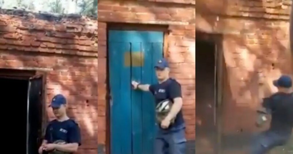 Инструктор показал работу светошумовой гранаты, однако что-то пошло не так. ВИДЕО