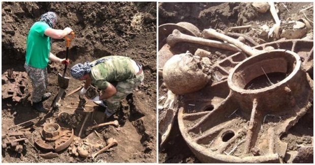 Обнаружен танк времен ВОВ с экипажем внутри. ФОТО