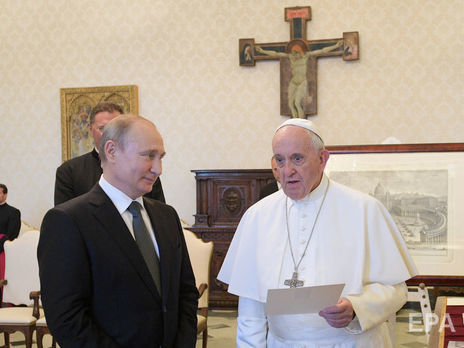 Путин заговорил с Папой Римским об Украине