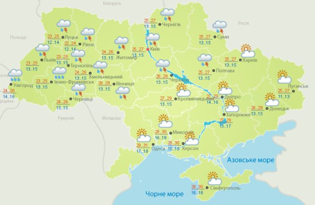 Погода на Ивана Купала: на Украину надвигается непогода