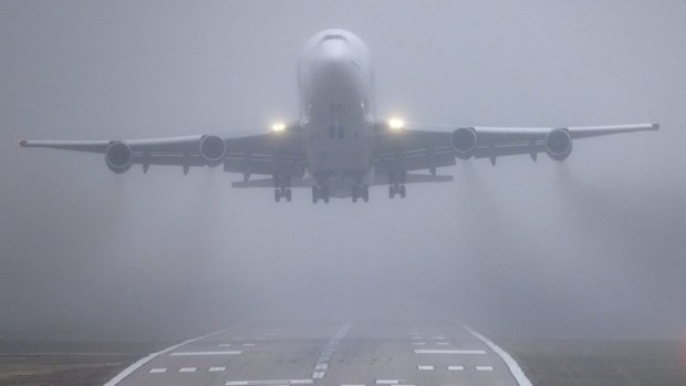 Мастерская посадка авиалайнера в густом тумане попала на ВИДЕО
