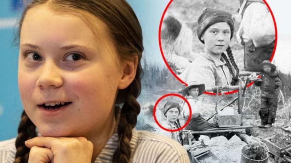 Грету Тунберг заметили на фотографии 1898 года