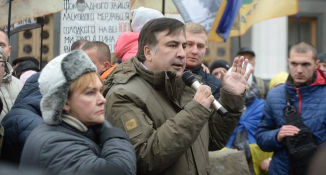 Против Порошенко и Тимошенко Саакашвили зовет на Михайловскую площадь сторонников Зеленского