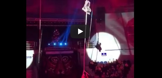 В России гимнастка сорвалась с высоты в шесть метров. ВИДЕО