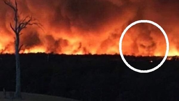 "Лик дьявола" всплыл в адских пожарах в Австралии. ФОТО, ВИДЕО