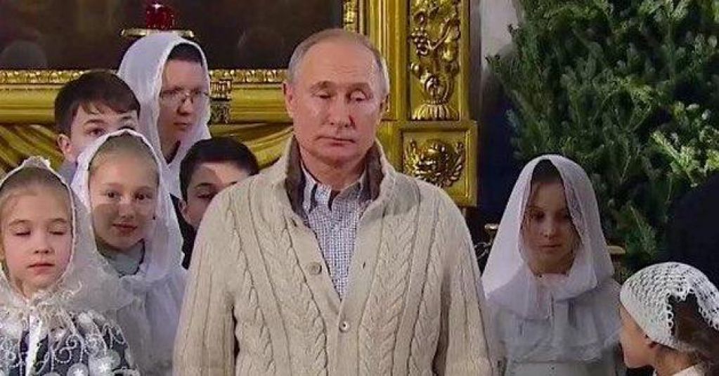 Как на своих поминках: Путин для рождественской службы сменил имидж
