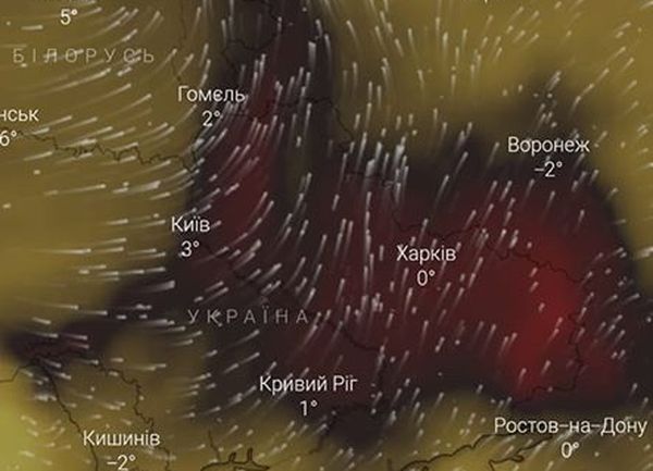 Половину территории Украины вновь накрыло угарным газом