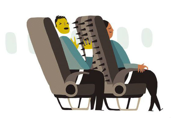 Комфортный полет: как сделать так, чтобы сосед в самолете не откидывал кресло. ВИДЕО
