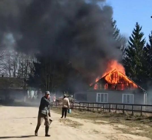 В Житомирской области уничтожено восемь зданий из-за возгорания сухой травы 