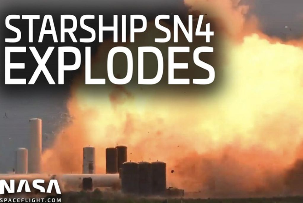 Starship Маска взорвался при испытаниях. ВИДЕО