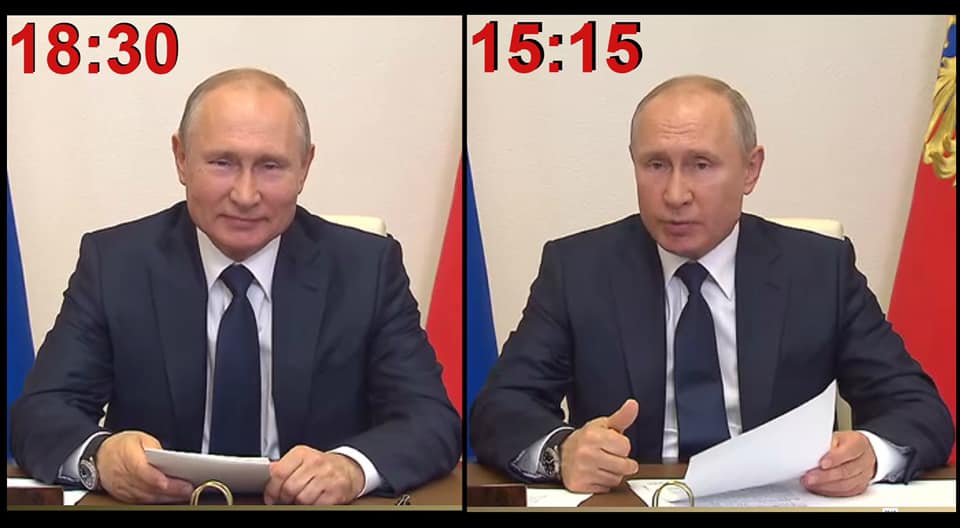 Путин изменил внешность за день - царь не настоящий?