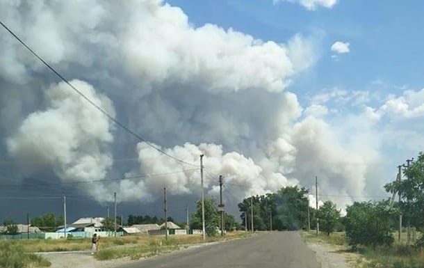 Пожар на Луганщине: боевиков заподозрили в умышленном поджоге леса 