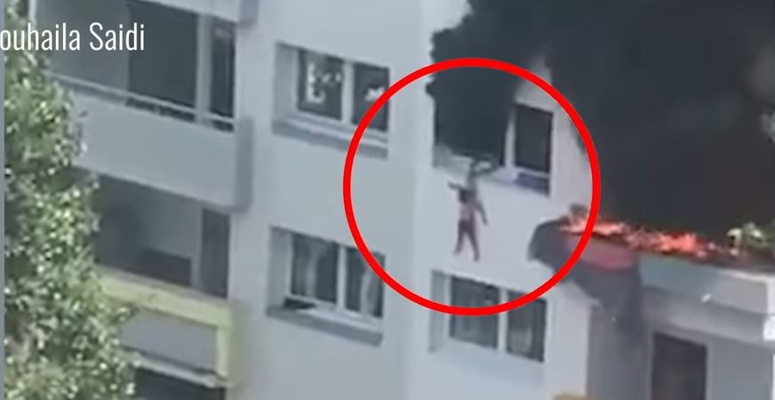 Дети прыгали из окон: как героические люди стали спасателями при пожаре. ВИДЕО