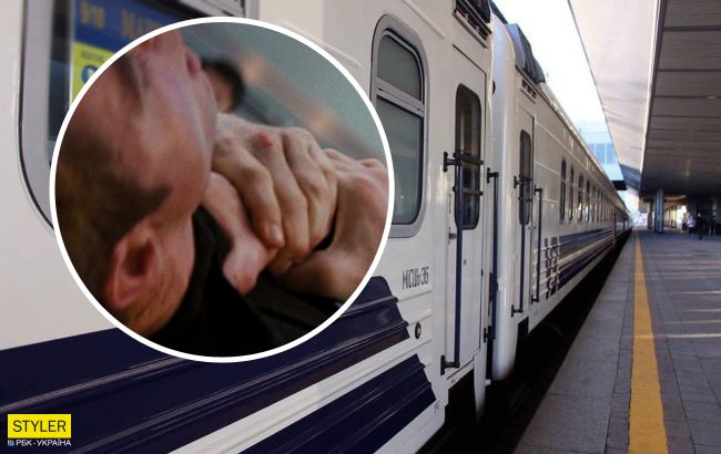 В поезде Харьков-Рахов пассажир хотел задушить проводника. ВИДЕО