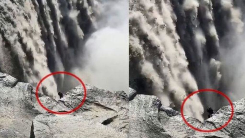 В Исландии у водопада сняли страшное создание. ВИДЕО