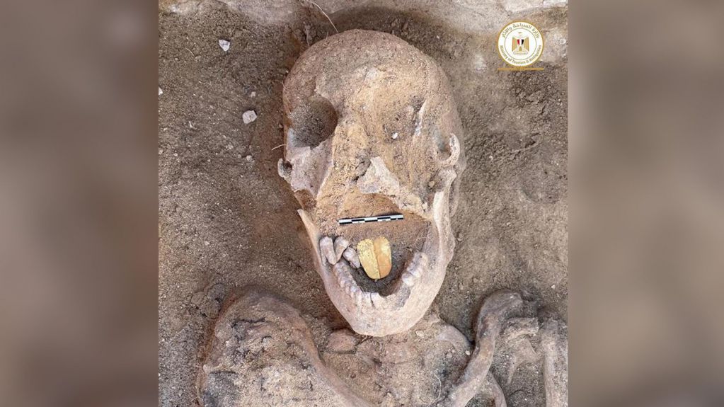 В Египте нашли мумию с золотым языком