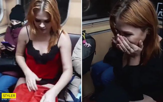 "Маразм в 17 лет": юная харьковчанка попала на ВИДЕО, раздевшись в метро