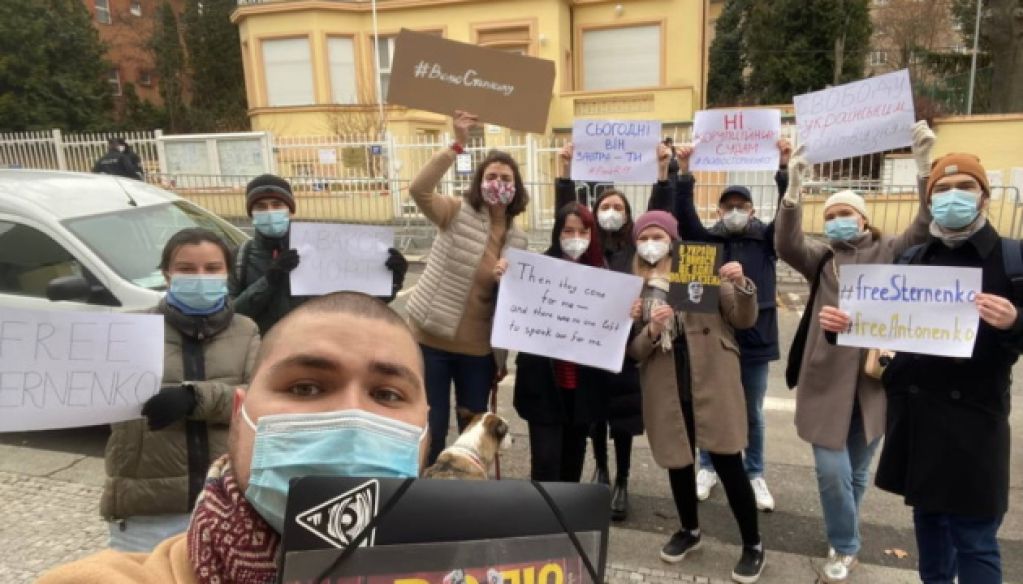 У Празі провели акцію на підтримку Стерненка ФОТО