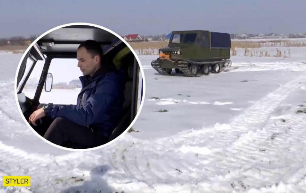 Изобретатель из Черкасс создал чудо-вездеход. ВИДЕО