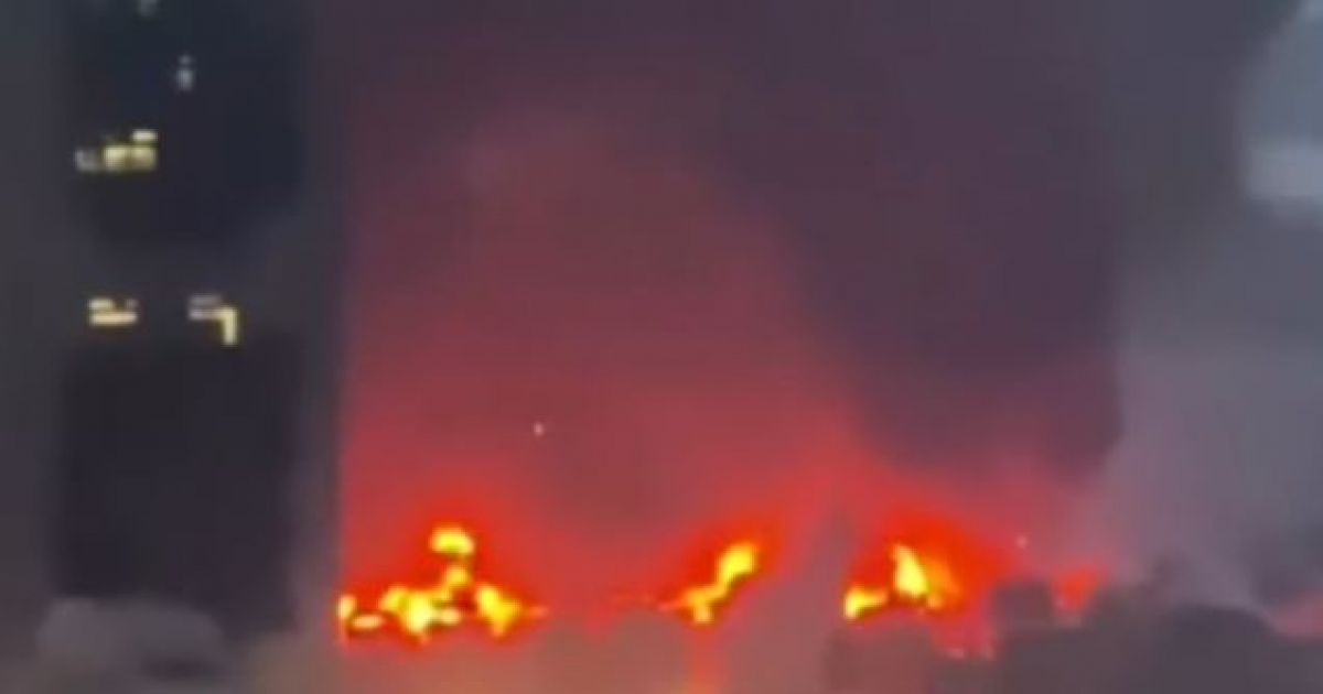 пожар в Гонконге