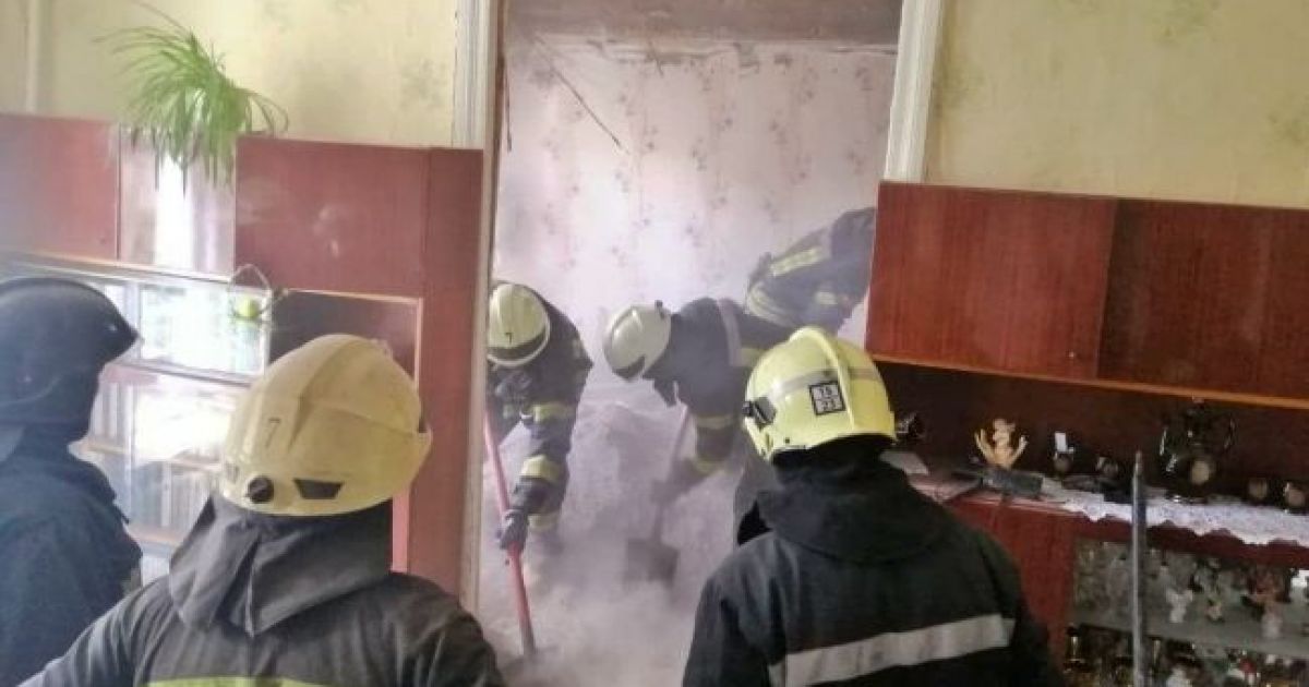 Рухнул потолок в Одессе