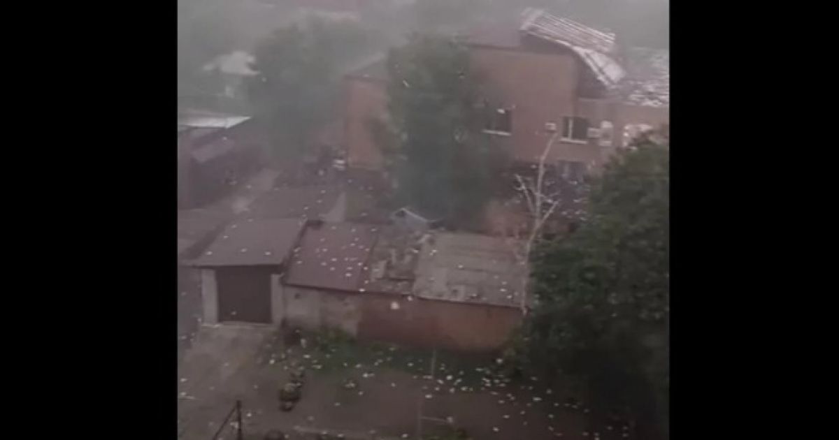 Последствия бури в Первомайске