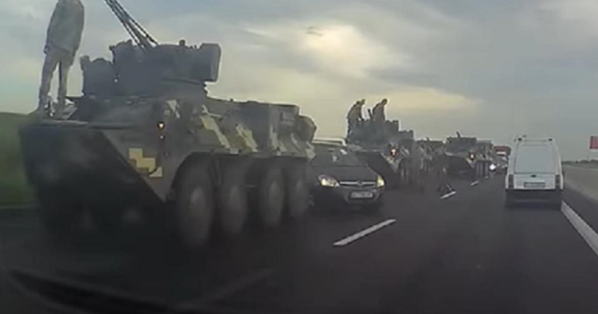 ДТП с военной техникой